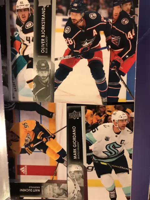 2021-22 Upper Deck Series 2 Hockey Base 251-450 Team Sets FreeShp+DiscntWMnPurch