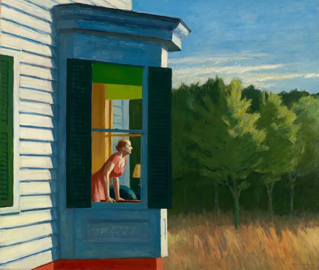 EDWARD HOPPER Cape Cod Morning (1950) (58x49), CANVAS, POSTER FREE P&P