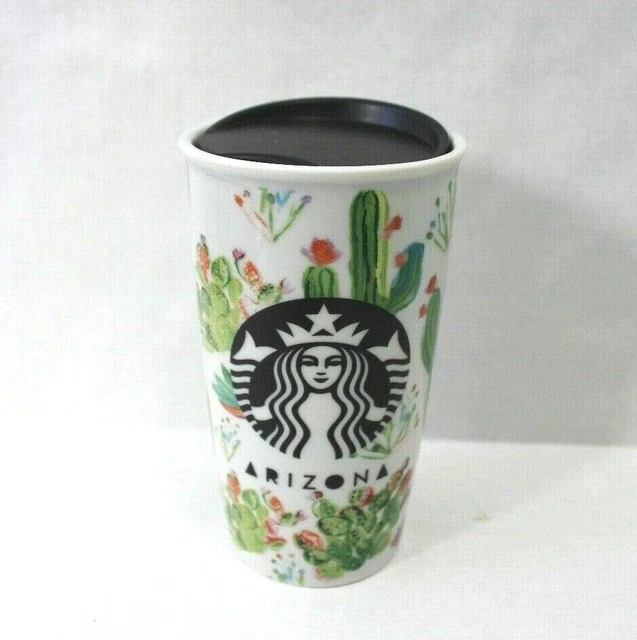 Starbucks Arizona Local Collection Ceramic Double Wall Tumbler 12oz BLACK LOGO