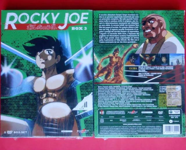 box set 5 dvd + booklet rocky joe box 3 cofanetto 3 asao takamori tetsuya chiba