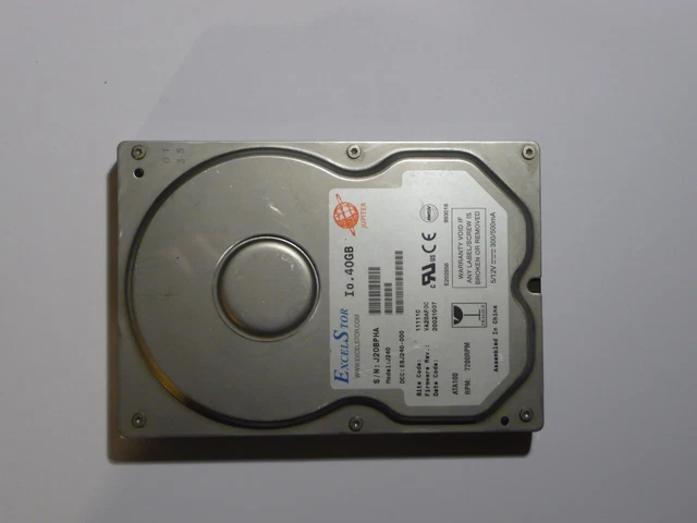Disque Dur Interne ExcelStor 10,4 Go – 3,5 Pouces – IDE – Occasion Testé Sans Bad Sectors