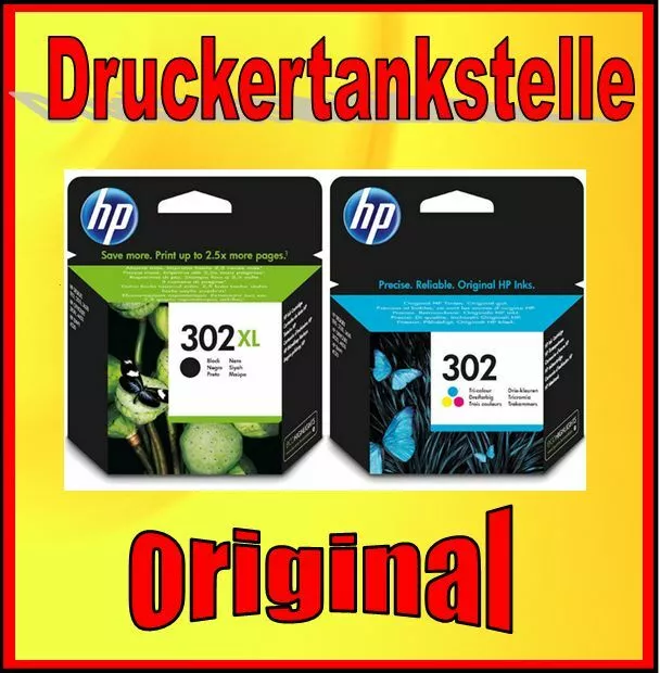 originale HP 302XL nero 302 colore Officejet 4655 4656 4657 4658 5220 5230 5232