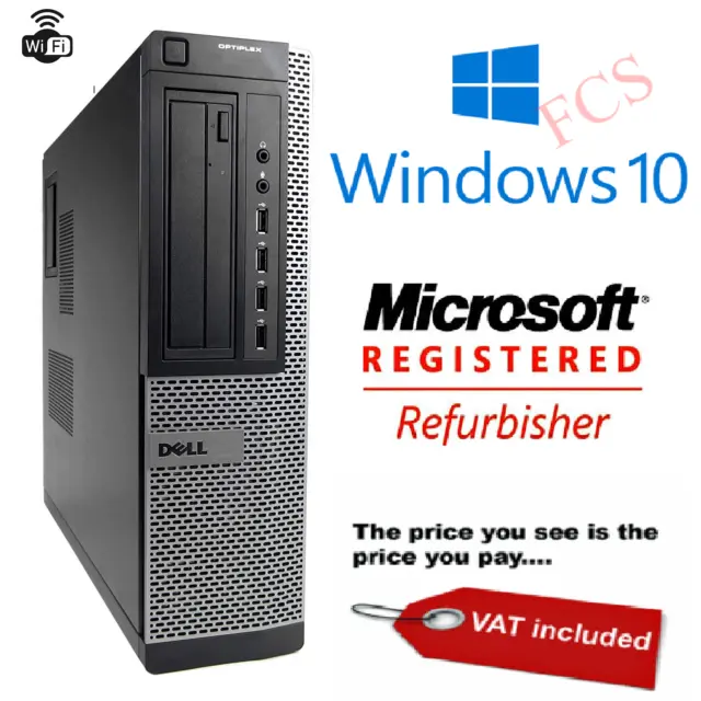 Cheap Custom  Dell Optiplex Desktop Computer  PC  Windows 10 wifi warranty