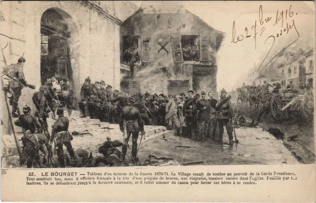 CPA LE BOURGET Eglise du Bourget GUERRE MILITAIRE 1870 (50351)