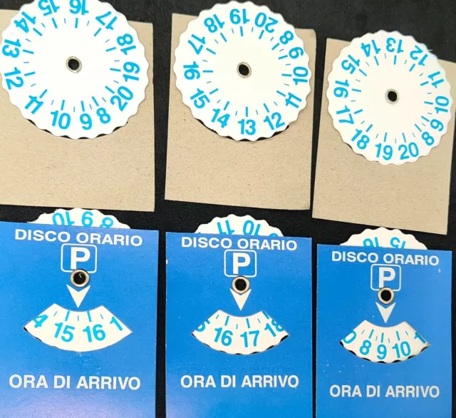 ✓ DISCO ORARIO Europeo Piccolo Rotella Cartone Carta Multe Auto Parabrezza  EUR 2,99 - PicClick FR