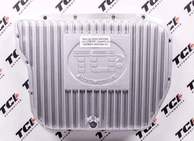Tci Automotive Transmission Pan 128000; Deep Aluminum, Finned For Chrysler 727