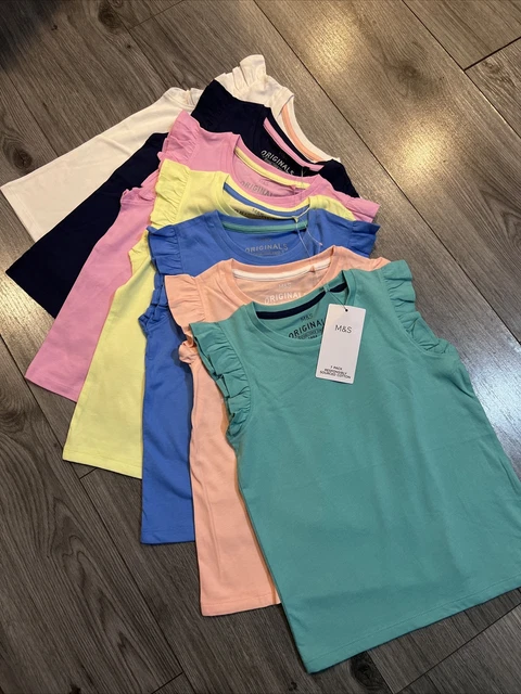 Pacchetto M&S ragazze età 5-6 top NUOVO CON ETICHETTE 🙂