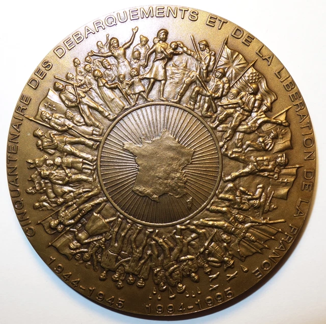 MÉDAILLE DE BRONZE Du General Leclerc 30Eme Anniversaire De La Liberation EUR 39,00 - FR