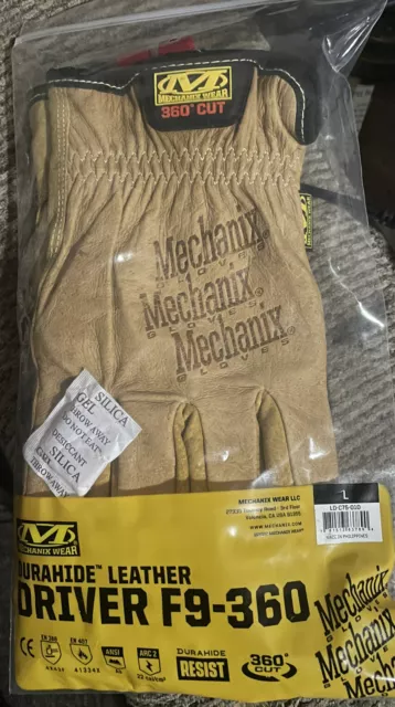 Mechanix Wear CR5A9 Cut Resistant DuraHide 360 Cut Leather Driver Gloves L