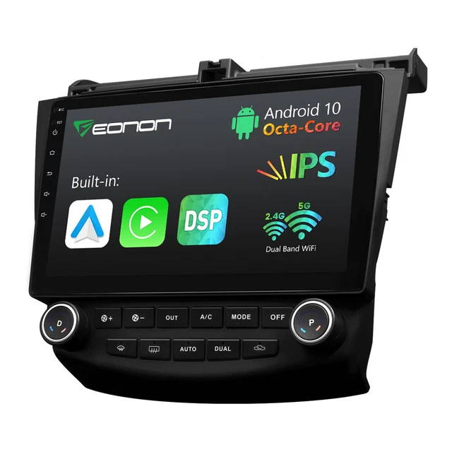 Android 10 8-Core 10.1"Car Stereo Radio GPS Head Unit for Honda Accord 2003-2007