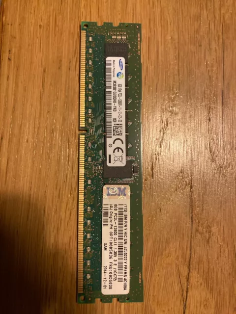 IBM RAM DIMM 8GB DDR3 PC3L-12800R 1600MHz CL11 1.35V Server Memory 47J0222