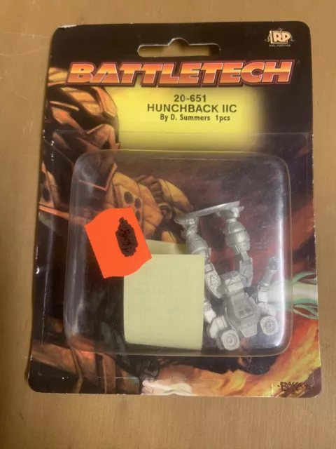 Battletech HUNCHBACK IIC (FASA / RAL PARTHA 20-651) **OVP**