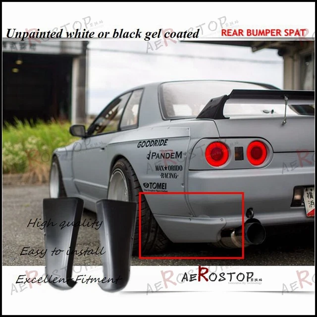 FIBER GLASS FRP Rocket Rb Bunny Pandem Style Rear Bumper Spat For 89-94 ...
