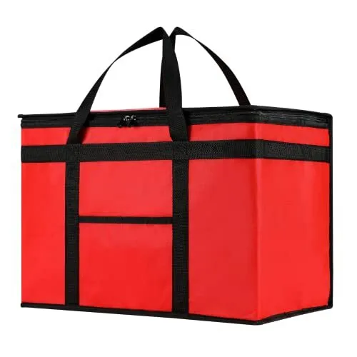 NZ home XXL Insulated Bag for Food Delivery & Grocery Shopping with Zippered Top