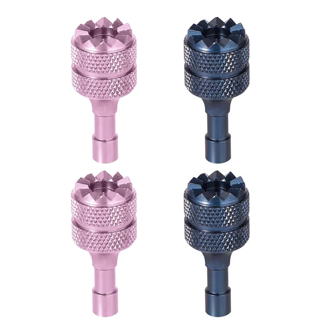 4 Pezzi Stick per Controller per Droni, Alluminio Joystick per Droni Staccabile Bilanciere per Pollice Ricambio per DJI Mini 3 PRO DJI Controller RC Smart Accessori (Argento, Rosa