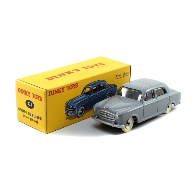 Peugeot 403 Berline Noire - Atlas - Reproduction Dinky Toys - Diecast 1/43
