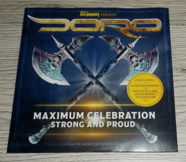 DORO Maximum Celebration Strong and Proud CD 2023 Metal Hammer Promo Conqueress*