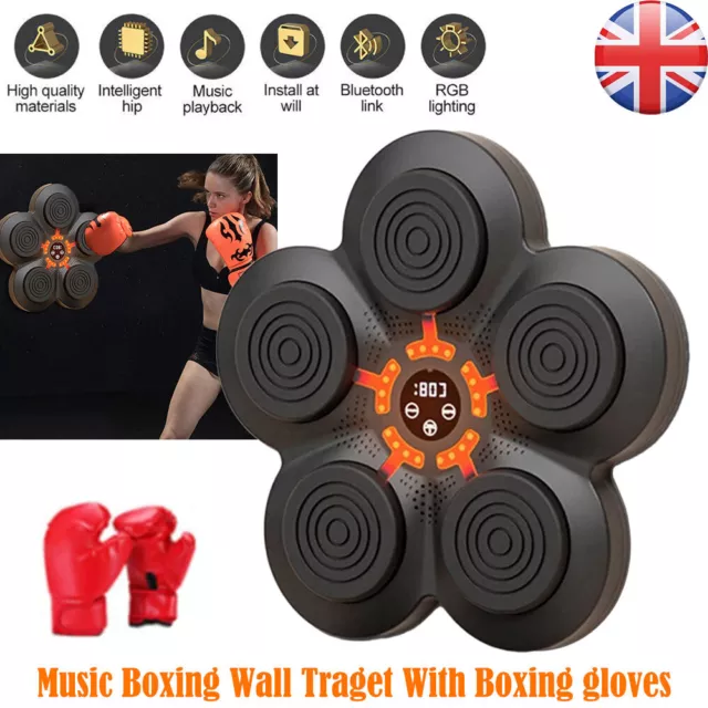 Boxing Training Target Wall Mount Bluetooth Music Indoor React Exercise Machines