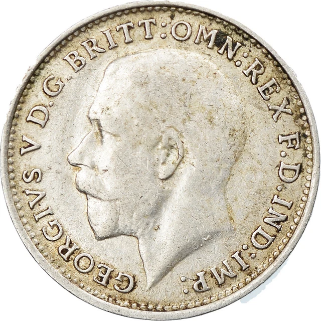 [#796486] Coin, Great Britain, George V, 3 Pence, 1916, EF(40-45), Silver, KM:81