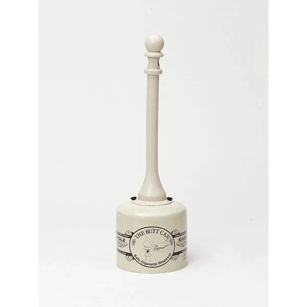 Galvanized Steel Poly Tube Cigarette Butt Receptacle 5 gallon Capacity