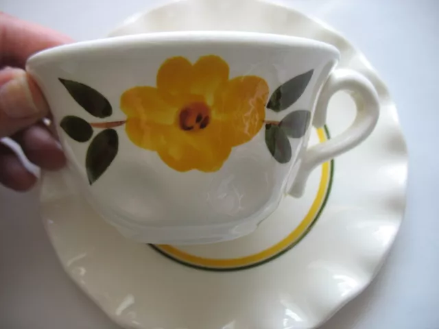 10 Vintage Stangl Pottery Trenton N.J. Sunshine Coffee Tea Cups & saucer sets