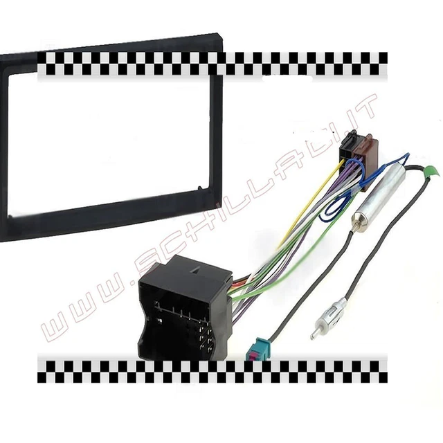 Kit mascherina autoradio 2 DIN + adattatore antenna / ISO CITROEN C2/C3