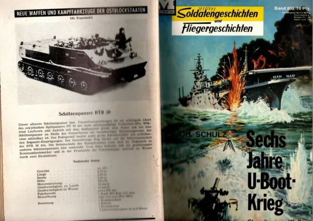 Alte Ausgb. Soldatengeschichten  201+202+3x Landser  Erstausgabe/Retro/Konvolut 3