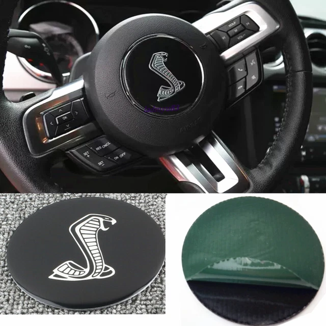 Lot De 2 Emblèmes 3D 5.0 Badge Autocollant Remplacement Mustang 2015-2017 – Noir