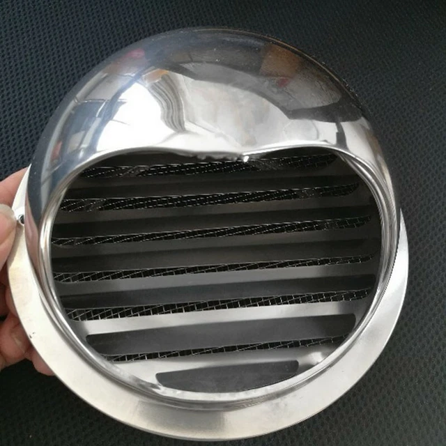 3.94 "/ 15cm Échappement Vent Acier Inoxydable Mural Ventilation Grille Utile