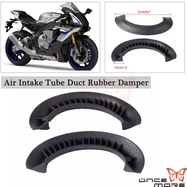 Motorcycle Ram Air Intake Tube Duct Cover Fairing Black For Yamaha YZF R1 07-08