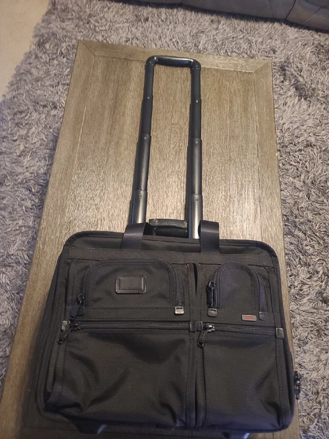 TUMI - Wheeled Business Briefcase/ Laptop/Luggage  Deluxe Expandable Carry On