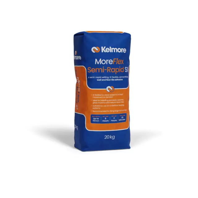 Kelmore Moreflex Semi Rapid White S1 - Full Pallet Of 48 Bags + Free Delivery+