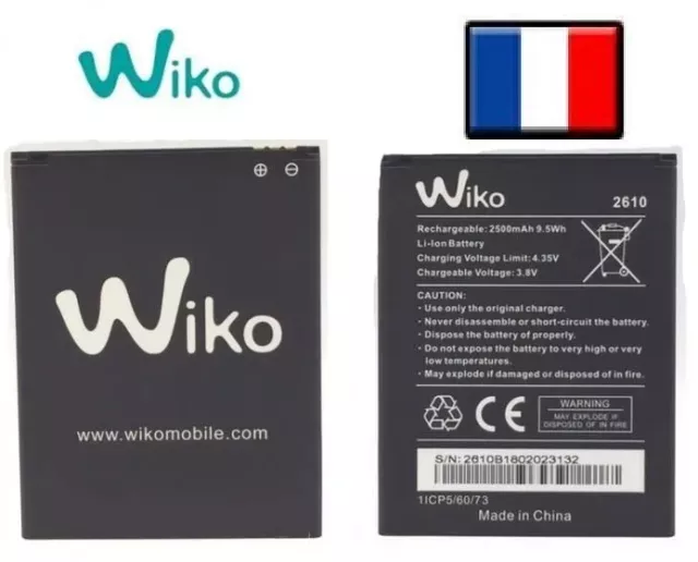 BATTERIE WIKO 2610 Pour Wiko JERRY 3 / TOMMY 3 / JERRY 2 /  Wiko Y60 2500 mAh