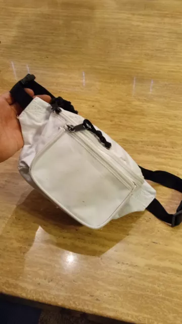 💥 Vintage 90s Dalix White Fanny Pack Sling Bag Carryall Small Travel Pack