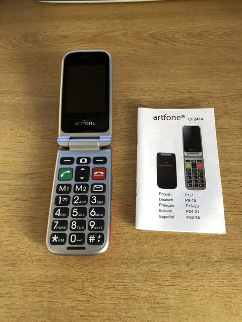 ARTFONE CF241A SENIOR Flip Mobile Phone Dual Sim 2.4