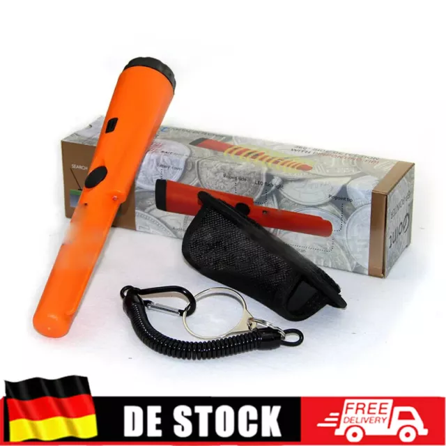 Gold Metal Metalldetektor mit Flashlight Detector Wasserdicht Tiefensonde Profi