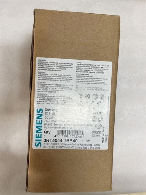 1PCS Brand New Siemens Contactor 3RT5044-1BB40