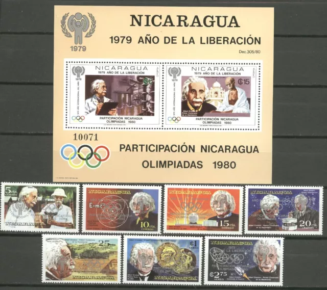 Olympiade, Olympic Games 1980, Einstein - Nicaragua -  ** MNH