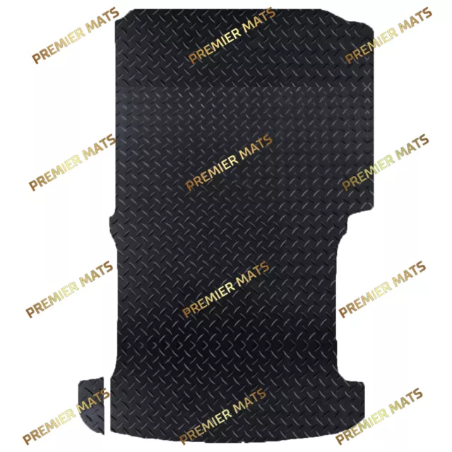 For VW T5 SWB Van 2003 To 2015 Tailored Black Rubber Load Area Rear Mat