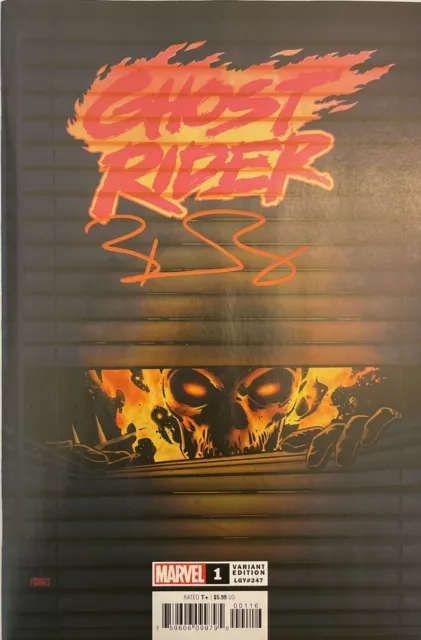 Ghost Rider #1 NM Jorge Fornes Variant signed by Ben Percy w/COA