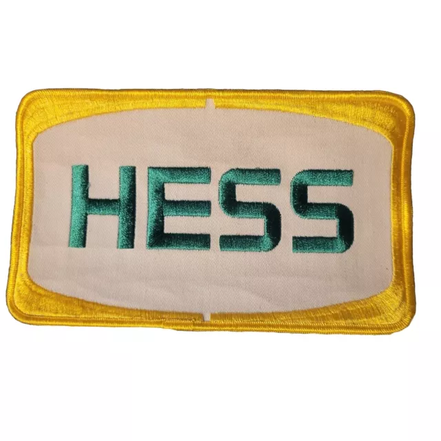 Vintage Patch; HESS, Gas 8 1/4” X 5” Rare