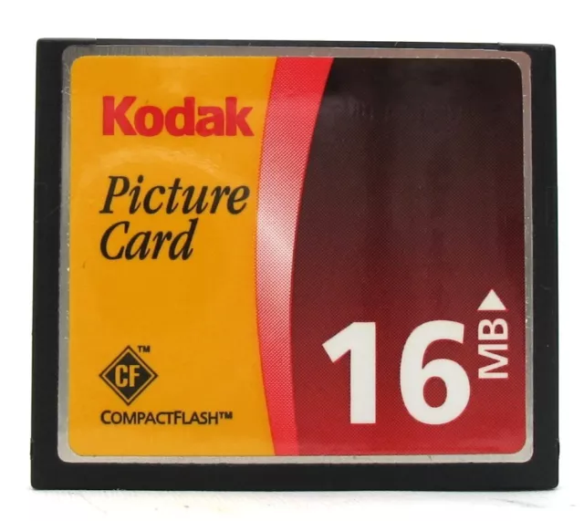 16Mb Kodak Compact Flash Cf Compactflash Memory Card 16 M B Low Capacity