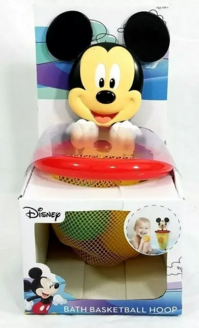 Disney bébé bain basket-ball cerceau Mickey souris enfants jouet maille 3 boules tasses d'aspiration