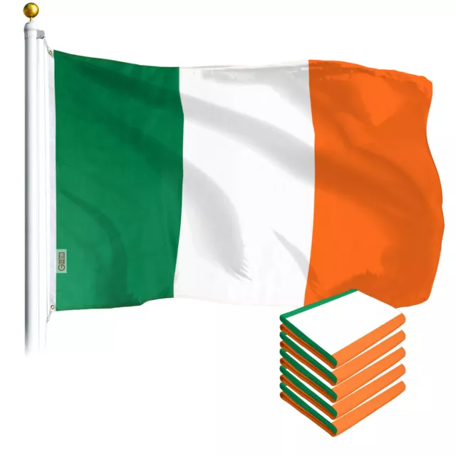 Ireland Irish Flag 3x5FT 5-Pack Printed Polyester By G128