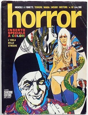 Rivista Horror Anno 2 N.10 1970 Sansoni Mensile A Fumetti Leone Sciotti Got