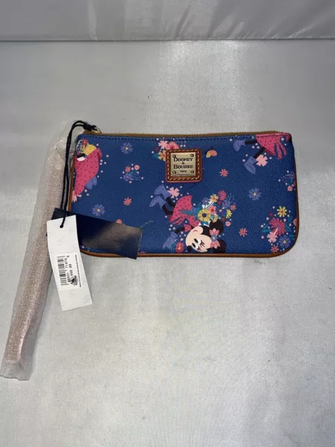 2021 Disney Parks Dooney & Bourke Wristlet Minnie Mouse Flower & Garden Epcot