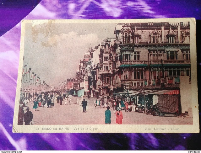 Malo Les Bains Vue de la Digue 59 Nord Ladouce Ladouce cpa postcar postcar postcard