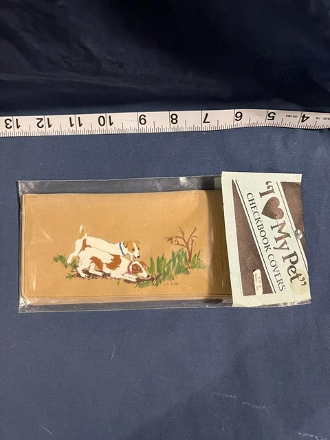 New Jack Russell Terrier Hand Painted Checkbook Cover