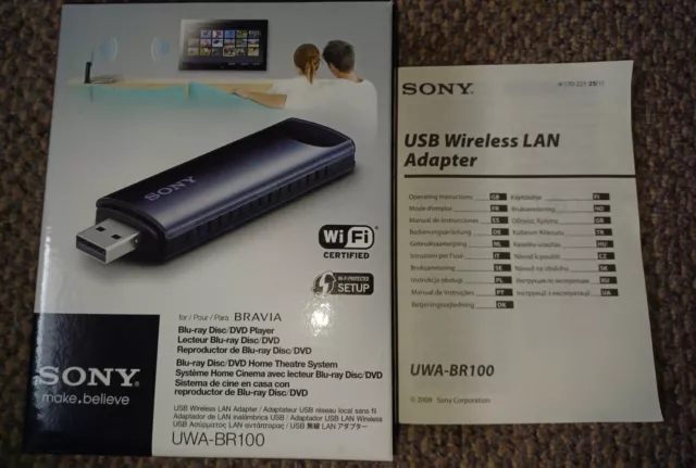 SONY UWA-BR 100 USB Wireless LAN Adapter, USB