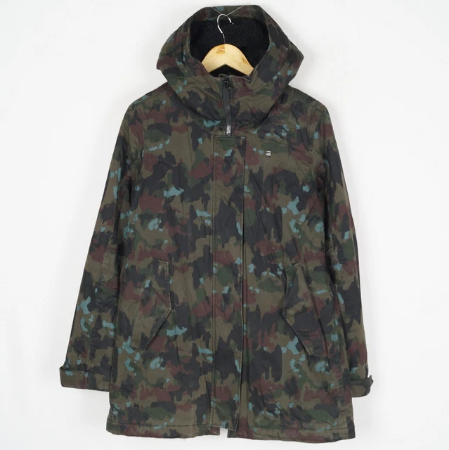 G STAR RAW ROVIC SLIM PDD TEDDY PARKA Women s Jacket Size L Hooded Green s11069 49.95 PicClick UK